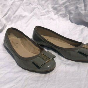 KATE SPADE Bow Patent Buckle Flats